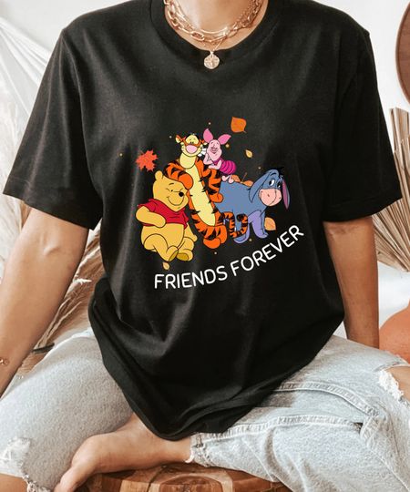 Pooh Piglet Eeyore Tiger Friends Forever Shirt, Disney Winnie The Pooh T-shirt, Disneyland Family Summer Trip T Shirt, Cute Pooh Bear Shirt