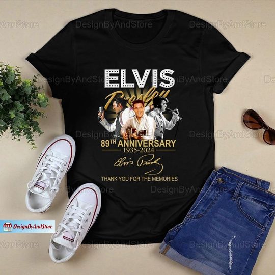 Elvis Presley Tshirt, Elvis King Shirt, Elvis Signature Shirt