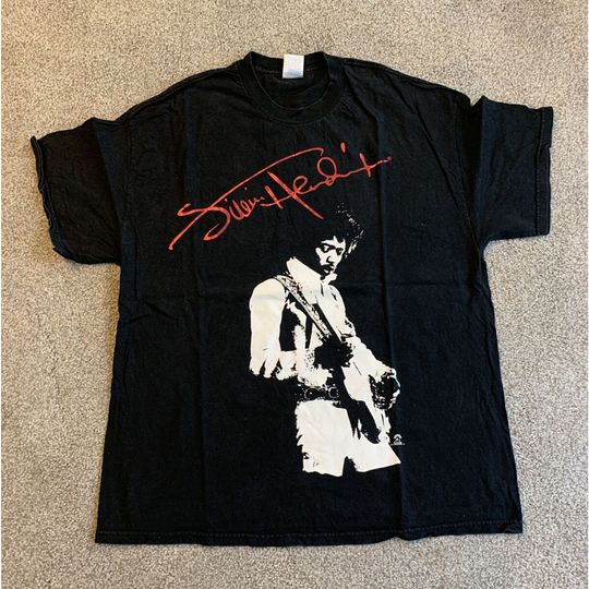Jimi Hendrix Signature Shirt, Jimi Hendrix Rock n Roll shirt