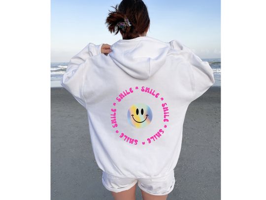 SMILE Face Unisex Pullover Hoodie