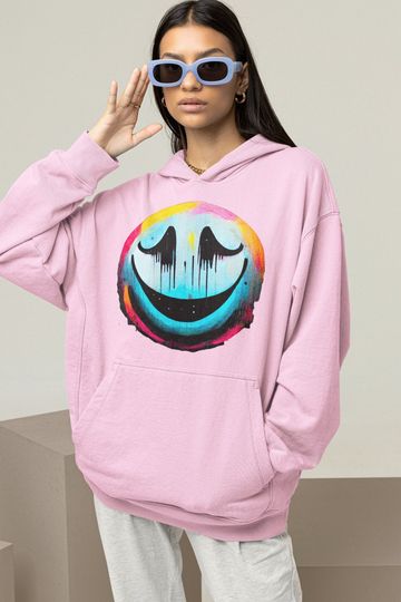 SMILE Emoji Pullover Hoodie