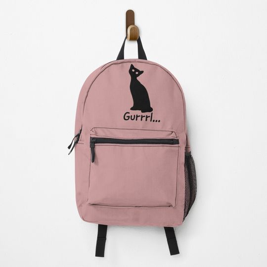 Judgemental cat - funny cat design. Backpack