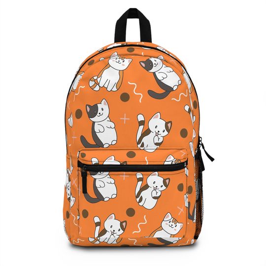 Kitty Cat Backpack | Backpack Back to School | Kitty Cat Design | Backpack for Girls | Backpack for Boys | Cool Backpack | Cat Print