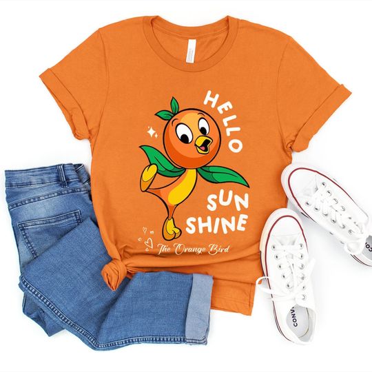 Disney Orange Bird Shirt, Orange Bird Hello Sunshine