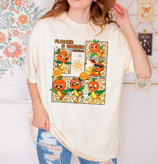 Disney Epcot Orange Bird Shirt, Flower & Garden Festival