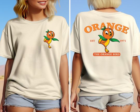 Disney Orange Bird Shirt, Disney Bird Shirt, Beach Shirt