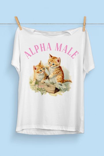 Alpha Male Cat T-Shirt, Funny Kitten Shirt