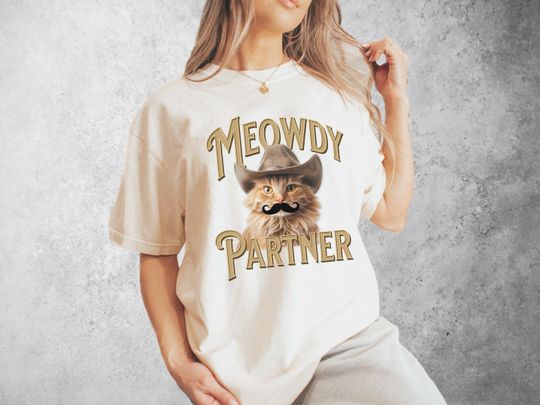 Meowdy Partner T-Shirt, Funny Cat Shirt