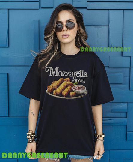 Mozzarella Sticks 90's T-Shirt, Mozzarella T-Shirt, Funny Meme T-Shirt, Gift For Men Women