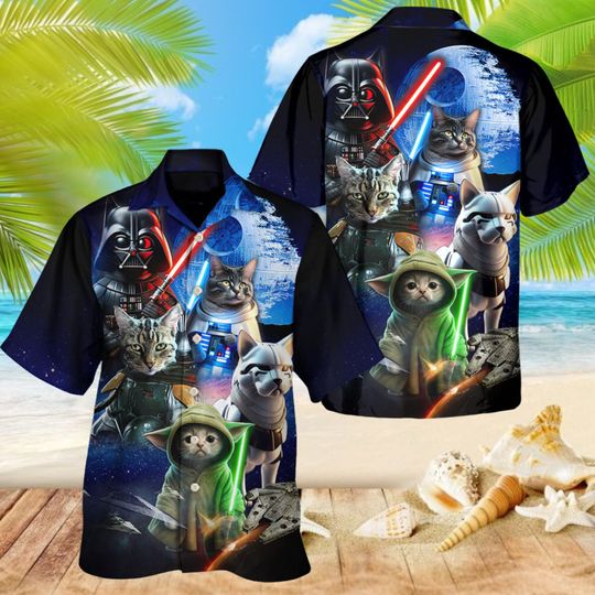Star Wars Cat All Star Hawaiian Shirt