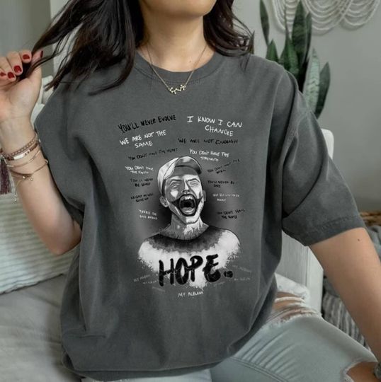 NF Hope Shirt, Hope Album Tour Merch Tshirt, Vintage Aesthetic Shirt, Best Fan Gift, Concert Tee Wear