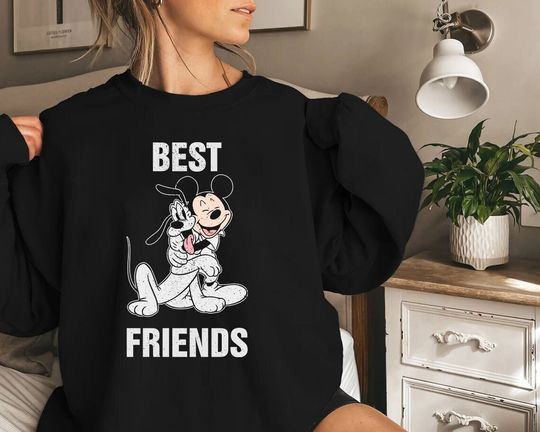 Pluto and Mickey Hoodie Sweatshirt, Pluto Sweatshirt, Pluto Hoodie, Disney Pluto Sweatshirt, Pluto Dog Sweatshirt, Disney Sweatshirt