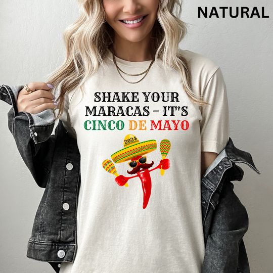 Cinco de Mayo 2024 T-Shirt, Fun Jalapeno Pepper, Funny Drinking Shirt