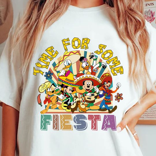 Time For Some Fiesta, Mouse And Friends, Cinco De Mayo Shirt