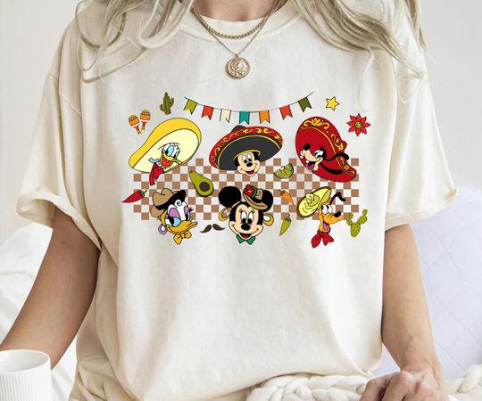 Disney Mickey and Friends Cinco De Mayo Shirt, Mexican Fiesta Shirt