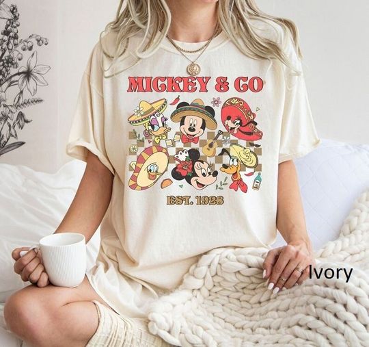 Vintage Disney Mickey Cinco De Mayo Shirt, Mickey & Co 1928 T-Shirt