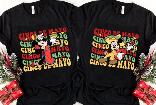Disney Mickey and Minnie Cinco De Mayo Shirt, Mexican Fiesta Tshirt