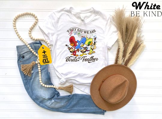 They Say We Are Birds Of A Feather Shirt, Jose Donald Duck Panchito Tee