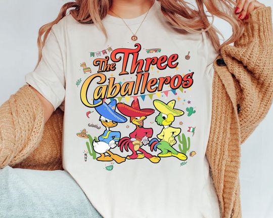 Disney The Three Caballeros Classic Shirt, Cute Donald Jose Carioca