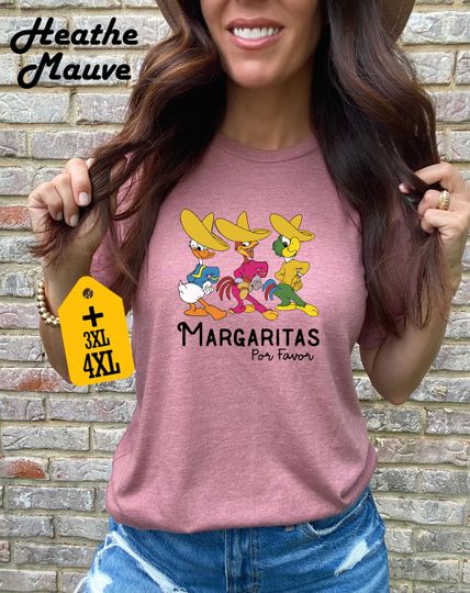 Margaritas Por Favor Shirt, The Three Caballeros Shirt, Disney Epcot Shirt