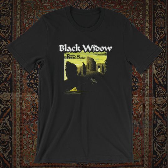 Black Widow band shirt - Return To The Sabbat Shirt
