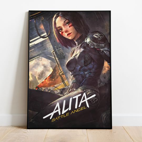 Alita: Battle Angel Poster, Home Decor, Sci-Fi Action Movie Poster Gift