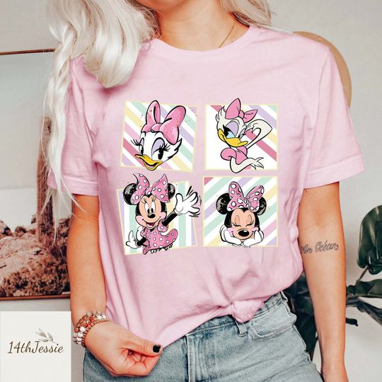 Vintage Minnie And Daisy Duck Shirt, Disney Besties Shirt, Disneyworld Shirt, Disney Girl Trip Shirt, Matching Family Shirts
