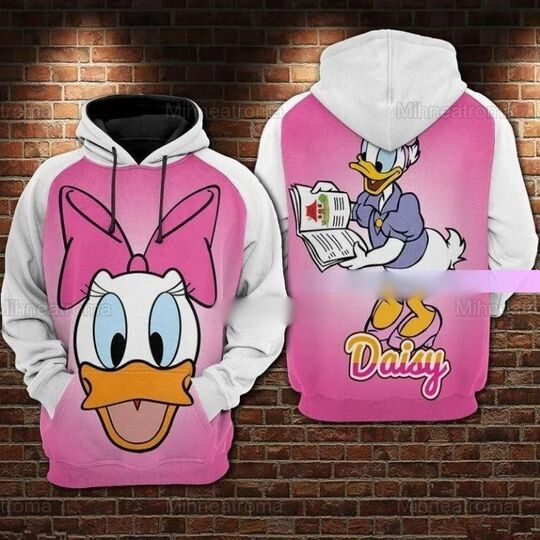Daisy Duck Hoodie, Daisy Duck 3D Hoodie, Daisy Duck Trendy Hoodie, Disney Hoodie, Daisy Duck Shirt, Daisy Duck Gift