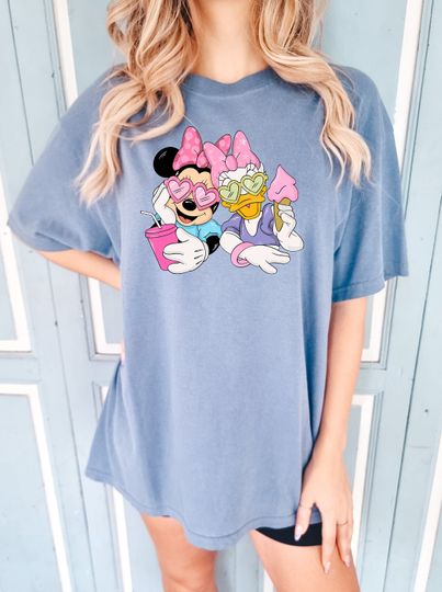 Minnie Mouse And Daisy Duck Comfort colors Shirt, Disney Mickey Mouse Friends Shirt, Disneyland Best Friends Shirts, Disney Girls Trip Shirt