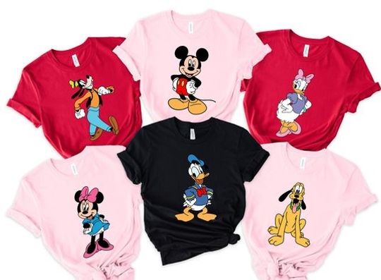 Disney Shirt, Mickey And Friends Shirt, Disney Friends Shirt, Mickey Shirt, Minnie Shirt, Donal Duck And Daisy Duck Shirt, Pluto Goofy Tee