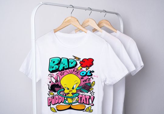 Tweety Bird t-shirt, Cartoon t-shirts, Looney tunes t-shirts.