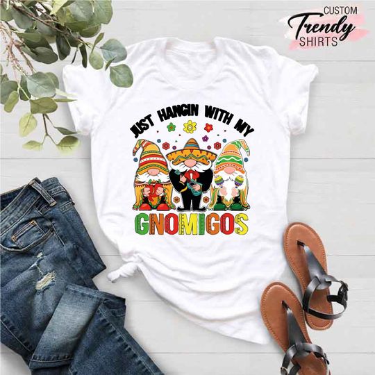 Mexican Gnomes Fiesta, Happy Cinco De Mayo Gift, Mexican T-Shirt