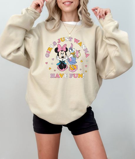 Disney Minnie Daisy Sweatshirt Besties Disney Sweatshirt Minnie and Daisy Disney Sweatshirt