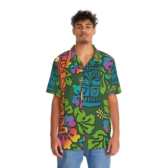 TIKI MASK Hawaiian Shirt, Summer Hawaiian Shirt
