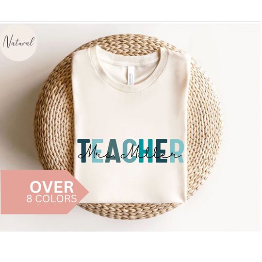 Personalized Teacher Shirt, Custom Teacher T-shirt