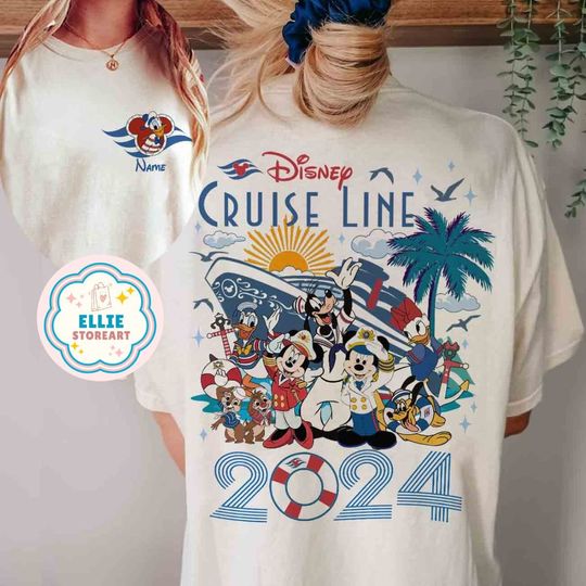 Personalized Disney Cruise Line 2024 Double Sided Shirt