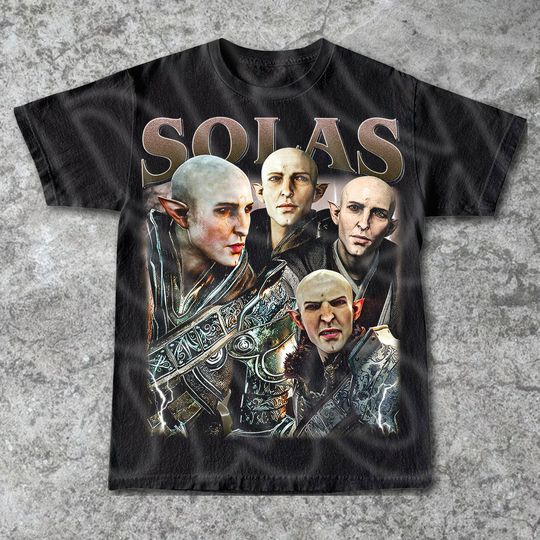 Solas Dragon Age Vintage T-Shirt, Gift For Woman and Man Unisex T-Shirt