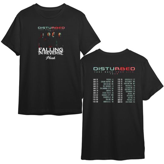 Disturbed 2024 Music Tour Double Sided Shirt