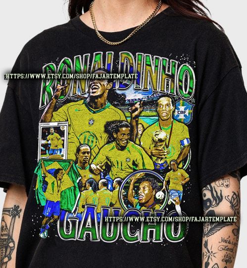 Ronaldinho Gaucho Vintage T-Shirt, Gift For Woman And Man Unisex T-Shirt