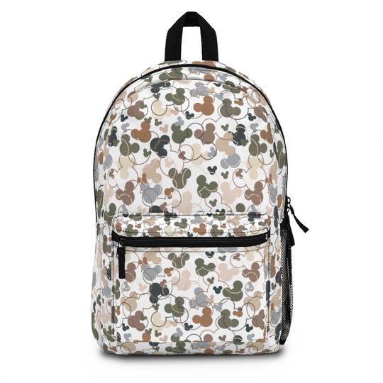 Mickey Confetti - Disney Backpack - Neutral Colors - School Backpack - Bookbag