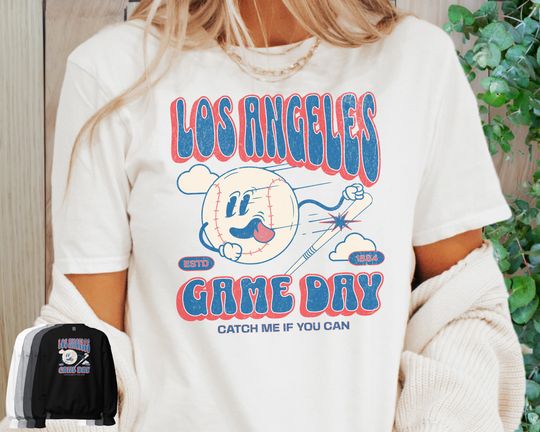 Los Angeles Dodger Shirt, Los Angeles Baseball, Los Angeles Dodger Gift, Vintage Los Angeles Dodger, Vintage Baseball Shirt, Game Day Shirt
