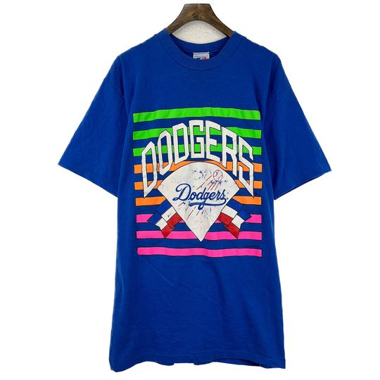Vintage Los Angeles Dodgers Graphic Print Blue T-shirt