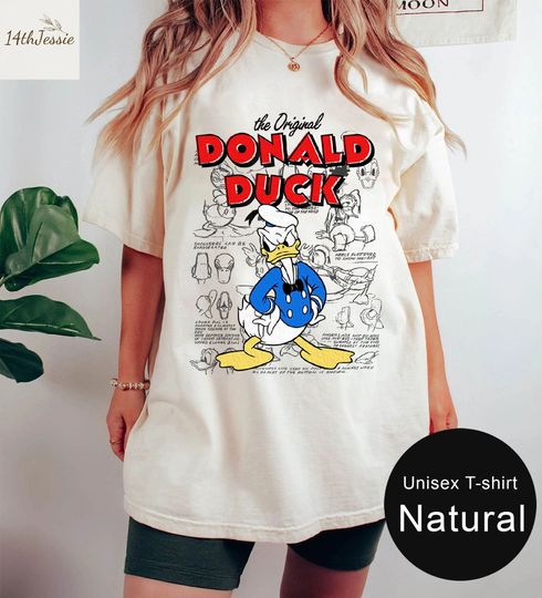 Disney Donald Duck Sketch Shirt, Donald Duck Shirts, Disney Vacation Shirt, Disneyland Shirt, Disney World Shirt
