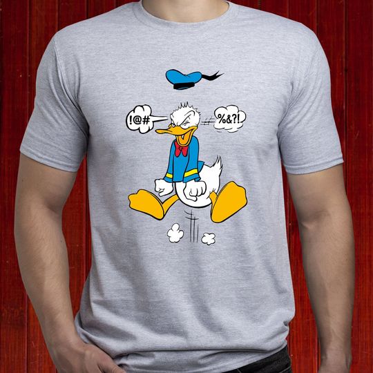 Angry Donald Duck tee, Donald Duck Swearing tshirt, Disney Dad shirt, Vacation Disney tee, Disney Vacation Dad tee