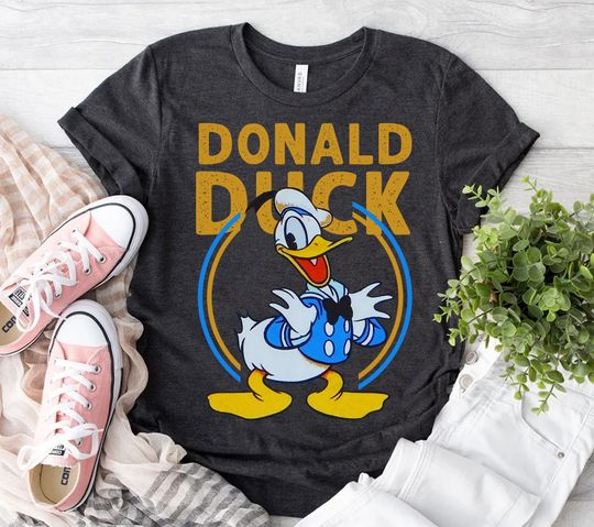 Donald Duck Cute Face Disney Duck Happy Vintage Shirt, Disneyland Family Matching Shirt