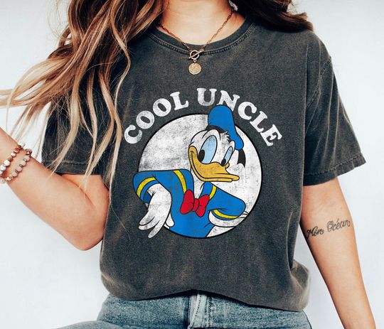 Donald Duck Vintage Shirt, Cool Uncle T-Shirt, Mickey & Friends Tee, Disney Family Vacation, Disneyland Trip