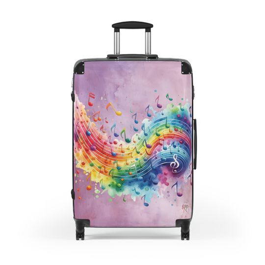 Musical Rainbow Suitcase, Travel Suitcase