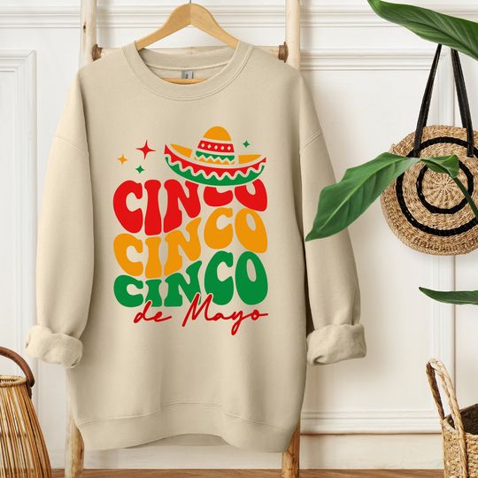 Cinco De Mayo Sweatshirt, Mexican Fiesta Sweatshirt, Mexican Festival Gift