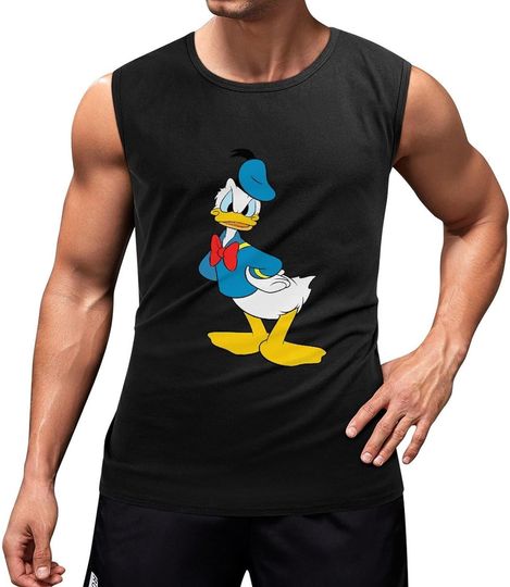 Donald Duck Tank Top, Sleeveless Fitness Tank