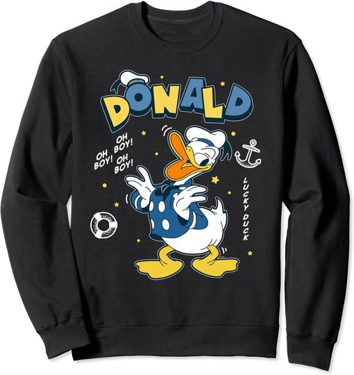 Disney Mickey and Friends Lucky Donald Duck Sweatshirt